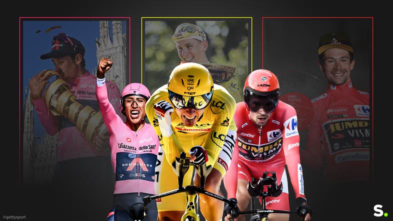Primož Roglič, Tadej Pogačar, Egan Bernal