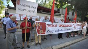 Protestni shod upokojencev