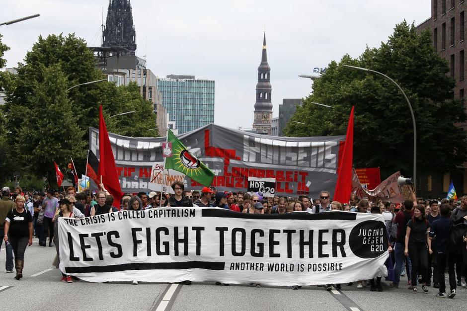 Protesti v Hamburgu | Avtor: EPA