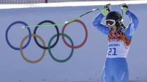 Tina Maze olimpijski smuk Soči 2014 zlata kolajna Roza Hutor