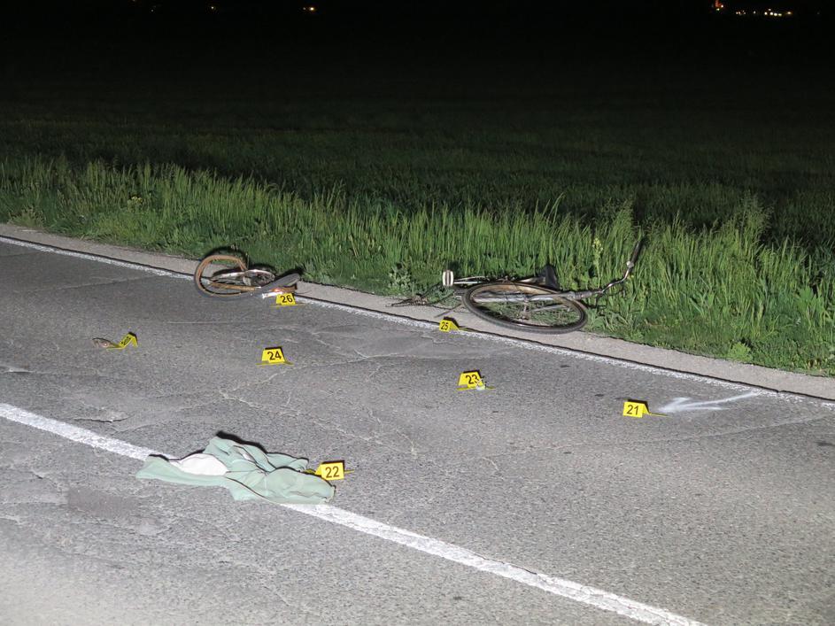 Nesreča kolesarja