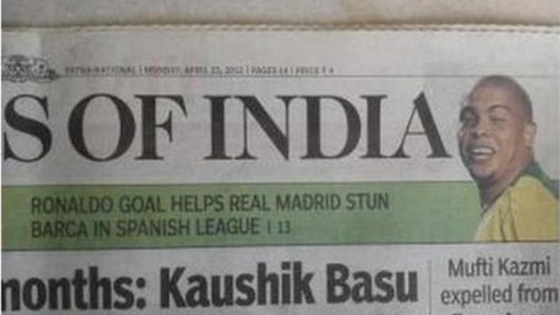 Ronaldo Times of India