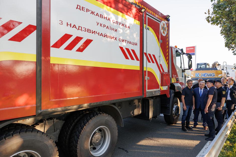 prihod ukrajinskega konvoja pomoči | Avtor: Nebojša Tejić/STA