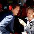 Ferrari Chairman Cordero Di Montezemolo talks to Vice Chairman Elkann