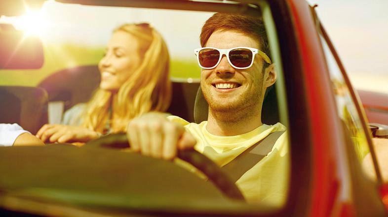 voznik, sončna očala