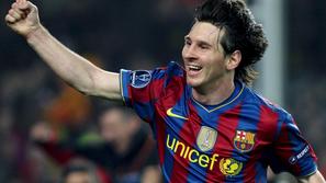 Messi je v tej sezoni Lige prvakov žogo 11-krat spravil za hrbet tekmeca. (Foto: