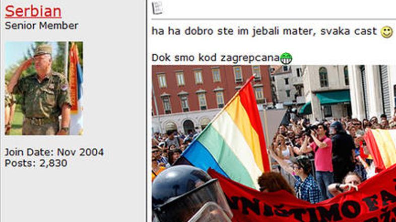 Odzivi na parado ponosa iz Srbije