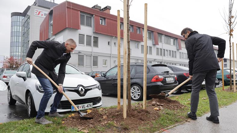 Drevored pri Elektru Gorenjska uradno odprt