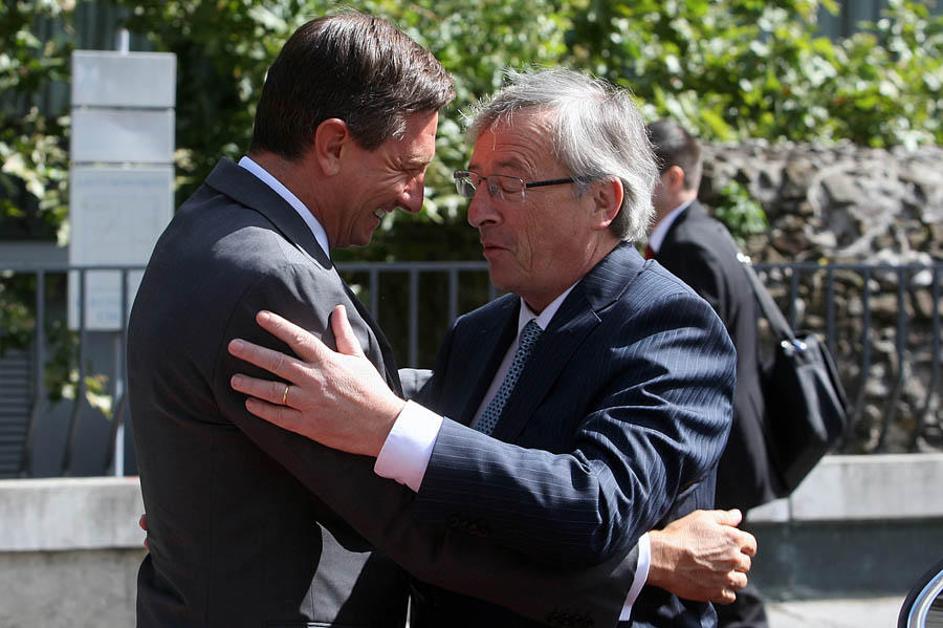 Pahor, Juncker, obisk
