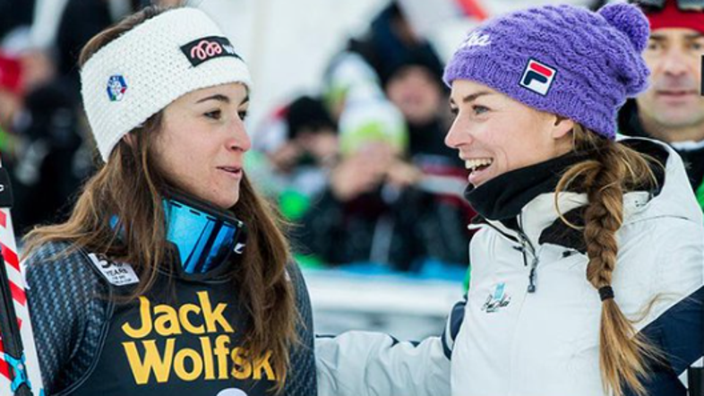 Sofia Goggia in Tina Maze