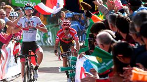 Tadej Pogačar Primož Roglič Vuelta 13. etapa