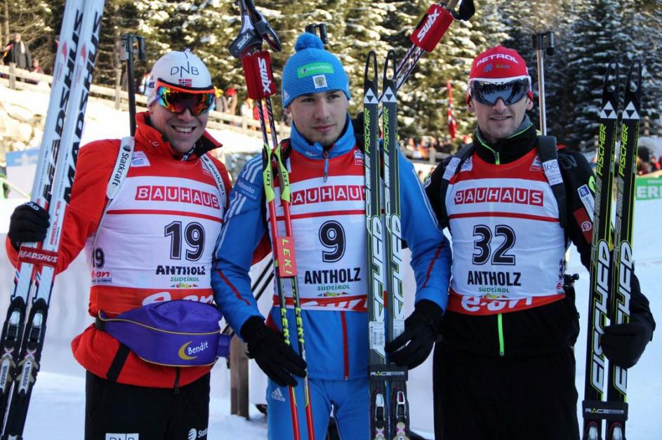 Fak Svendsen Šipulin biatlon sprint Anterselva svetovni pokal
