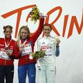 Dobitnice kolajn na 1.500 metrov: srebrna Rodriguezova, zlata Alminova in bronas