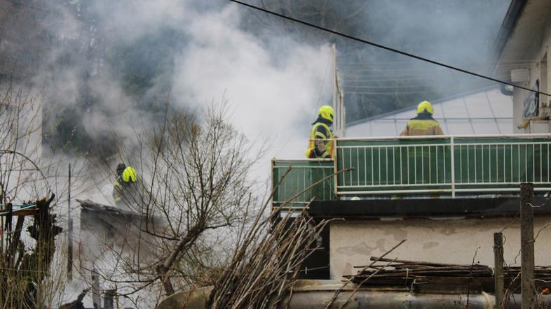 požar hiša Šiška