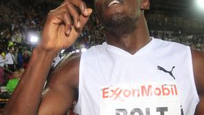 Najhitrejši Zemljan Usain Bolt bi v postavi Uniteda zamenjal Ryana Giggsa. (Foto