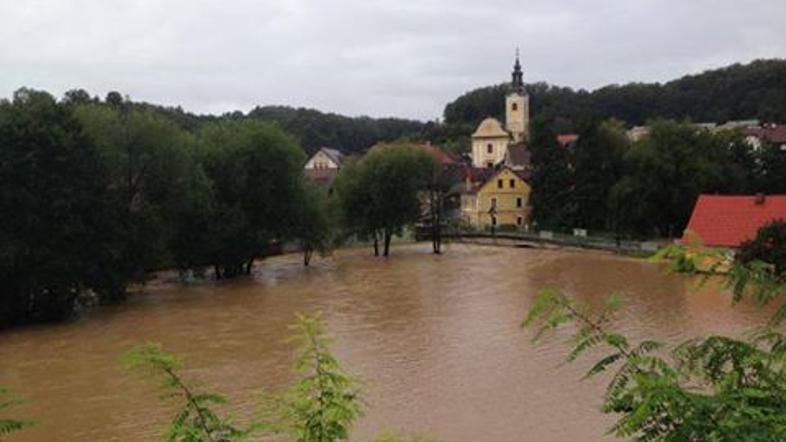 Poplavljen Škocjan