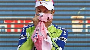Lanskoletni zmagovalec dirke po Italiji, Ivan Basso. (Foto: Reuters)