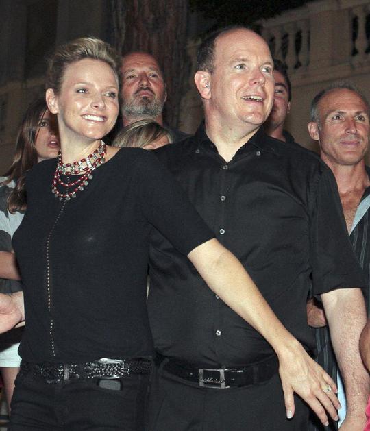 Knez Albert in Charlene Wittstock