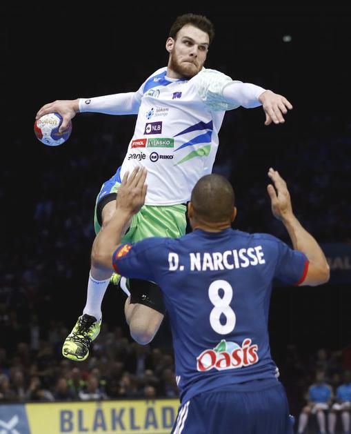 Mačkovšek Francija Slovenija SP v rokometu polfinale