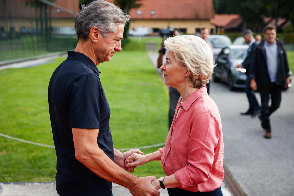 Ursula von der Leyen na obisku v Sloveniji | Avtor: Anže Malovrh/STA