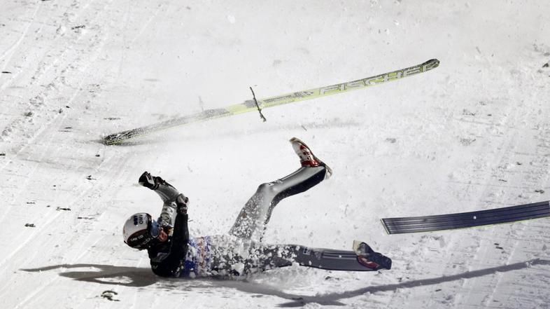 lukaš hlava padec Bischofshofen  