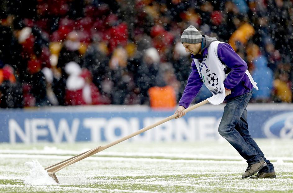 Galatasaray Juventus snežni vihar