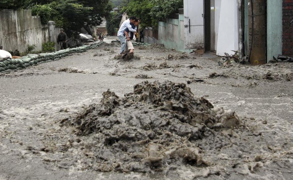 južna koreja, poplave
