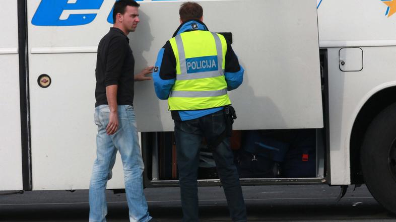 slovenija 29.01.14. Lopata pri Celju, Stajerska avtocesta, romini, policija, pre