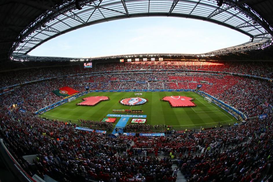 Stade de Lyon Portugalska Wales Euro 2016