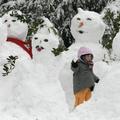 snežak, sneg, Hangzhou