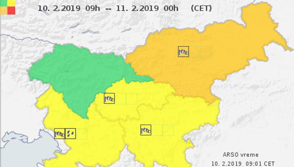 oranžni alarm | Avtor: meteo.si