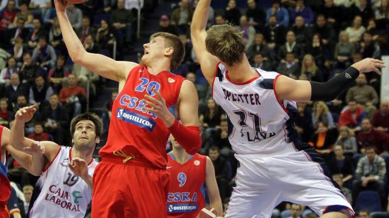 Andrej Voroncevič je bil na prvi četrtfinalni tekmi Evrolige neustavljiv. (Foto: