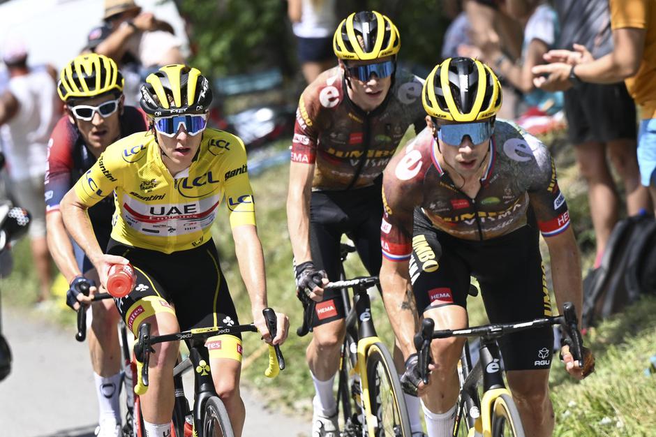 Jonas Vingegaard, Primož Roglič in Tadej Pogačar | Avtor: Profimedia