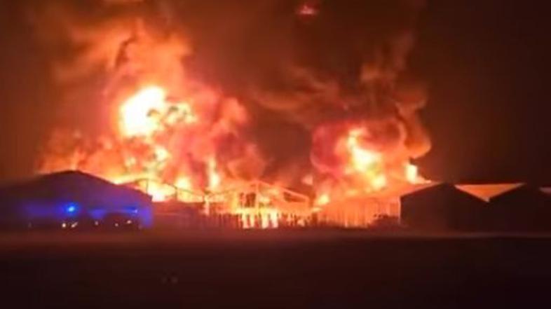 Požar v industrijski coni v Mariboru