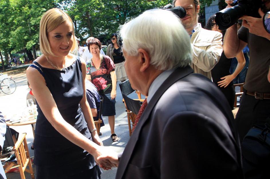 Predstavitev filma o Milanu Kučanu.