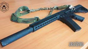 Airsoft puška, zasežena v Kranju