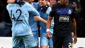 Agüero Aguero Yaya Toure Nasri Manchester City Porto Evropska liga šestnajstina 