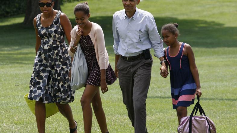 Obamova družina, počitnice