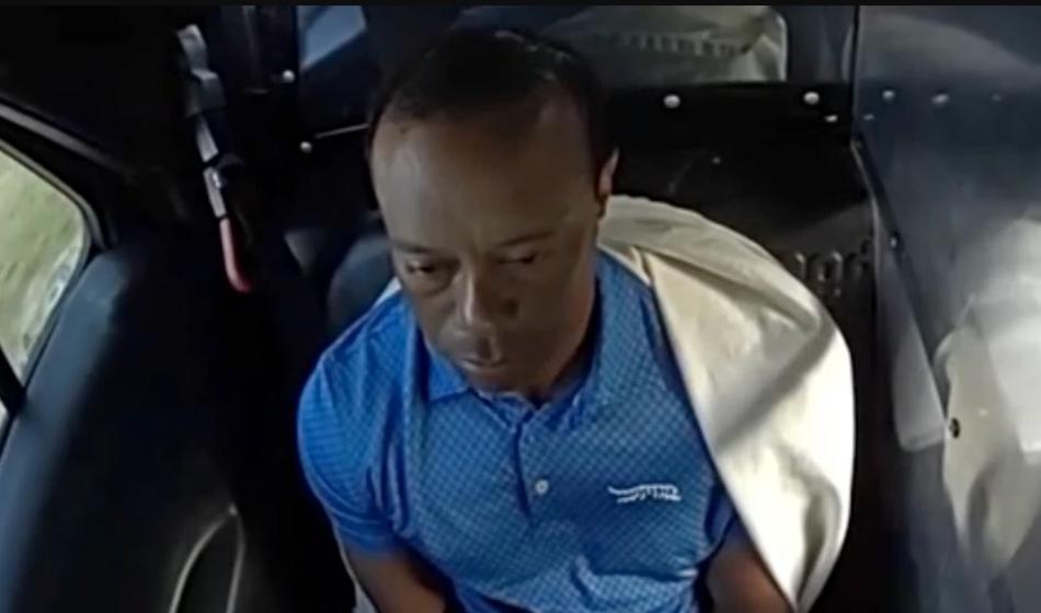 Posnetki so zunaj, tako se je ob aretaciji obnašal Woods