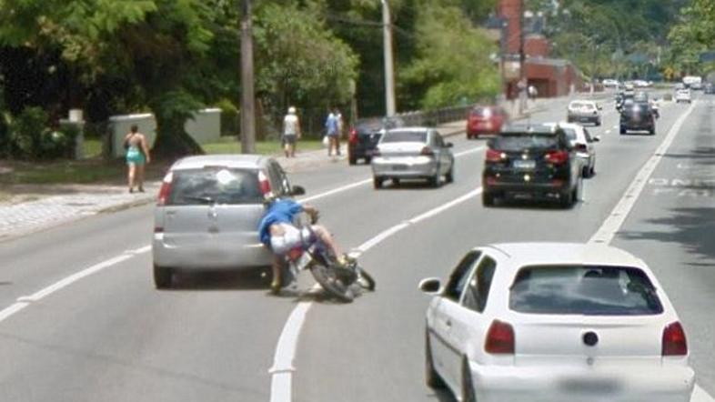 Motorist na Google Street View