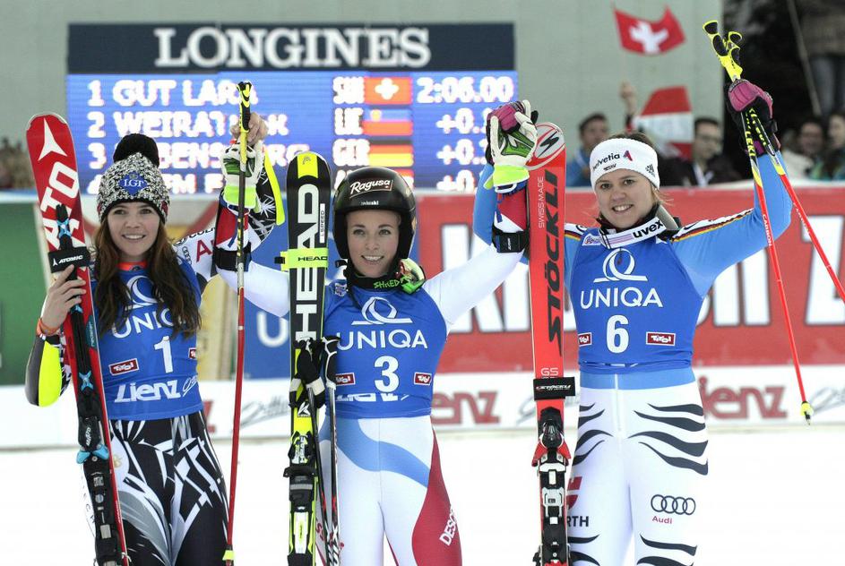 lara gut tina weirather viktoria rebensburg