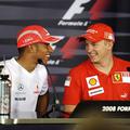 Najhitrejša na treningih: Lewis Hamilton in Kimi Räikkönen.