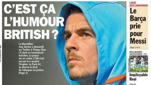 Barton L'Equipe naslovnica britanski humor Marseille PSG