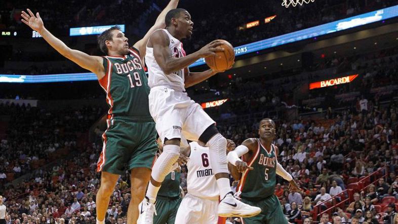 Udrih Miami Heat Milwaukee Bucks NBA