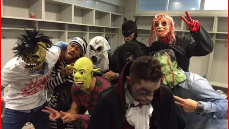 noč čarovnic, nogometaši Barcelone