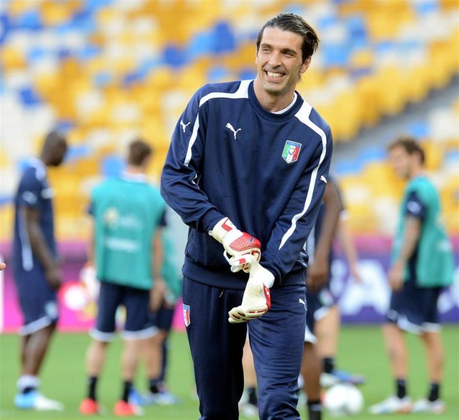 Buffon Italija Španija finale trening Kijev Euro 2012