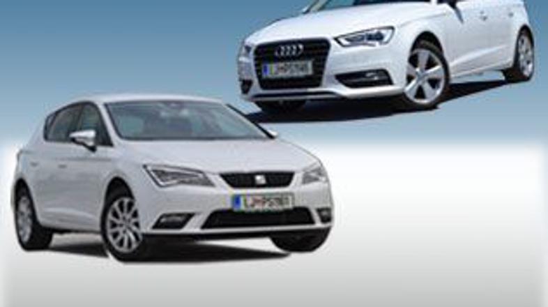 Audi A3 sportback in seat leon