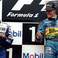 Schumacher je bil v sedmih nebesih, Hill je poraz težko prenesel. (Foto: Reuters