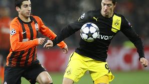 Henrikh Mkhitaryan Robert Lewandowski Šahtar Doneck Borussia Dortmund 