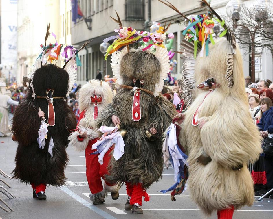 Kurenti slavijo 50. let svojega karnevala. (Foto: Gregor Katič)